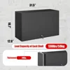 Metal Wall Storage Cabinet w Flip-Up Door Adjustable Shelf Metal Cabinet Hanging Garage Upper Cabinets Floating Lockable Steel 3