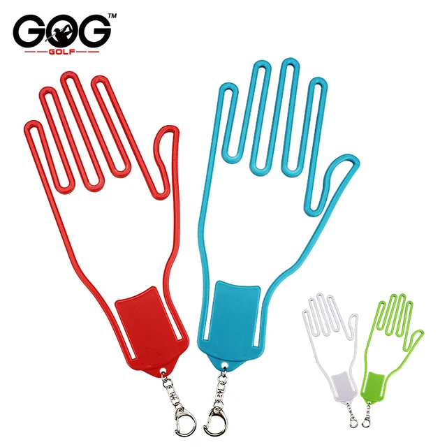 1 Pcs Golf Glove Holder Stretcher Rack Dryer Plastic With Key Chain 4 Colors Colorful Outdoor Sports Tool Golf Gloves Hanger 5