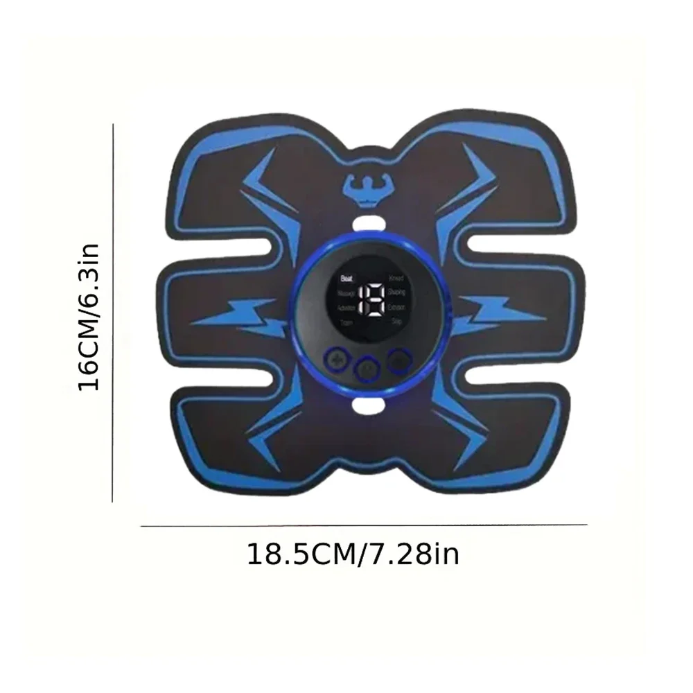 USB Rechargeable EMS Muscle Stimulator Wireless Muscle Stimulation Trainer Smart Fitness Abdominal Training Slimming Device