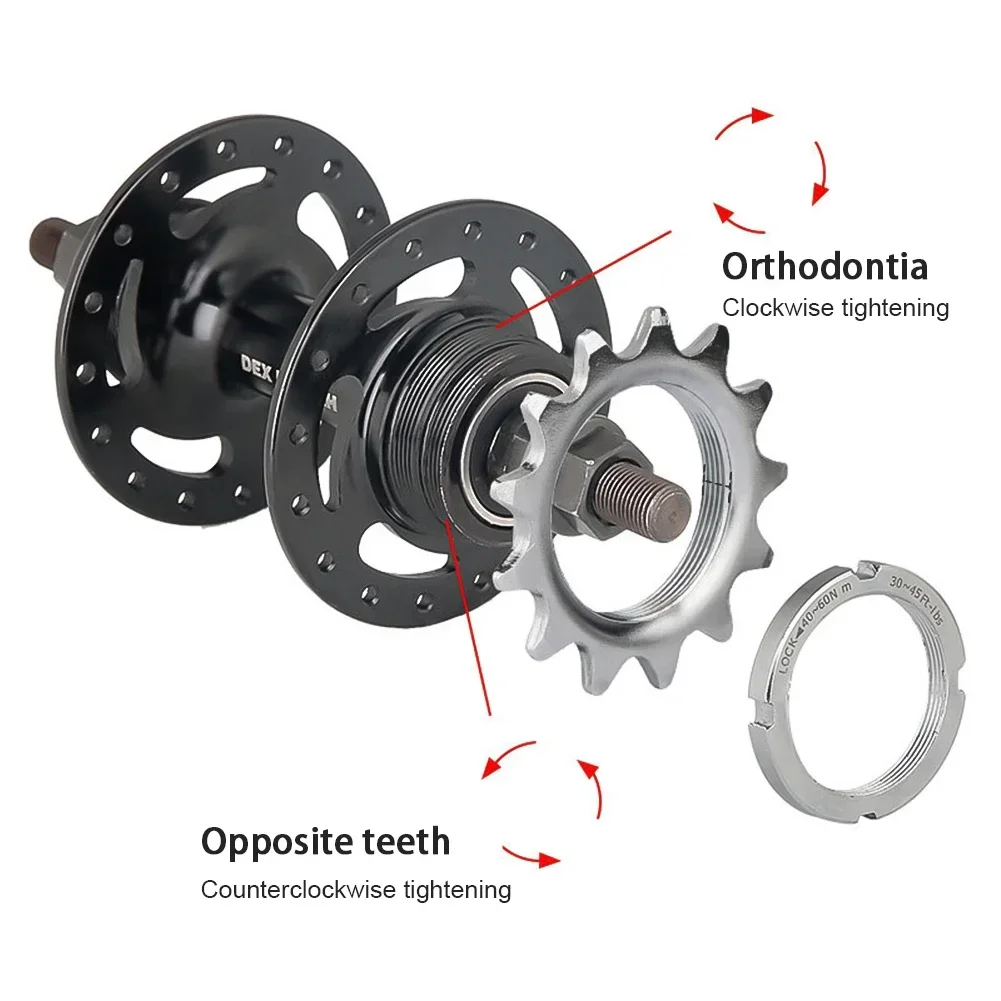 Bicycle Sprocket Gear 13t/14t/15t/16t/17t/18t Fixed Gear Bicycle Wheel Cogs Sprocket with Lock Ring For Fixie Track Bike Hub
