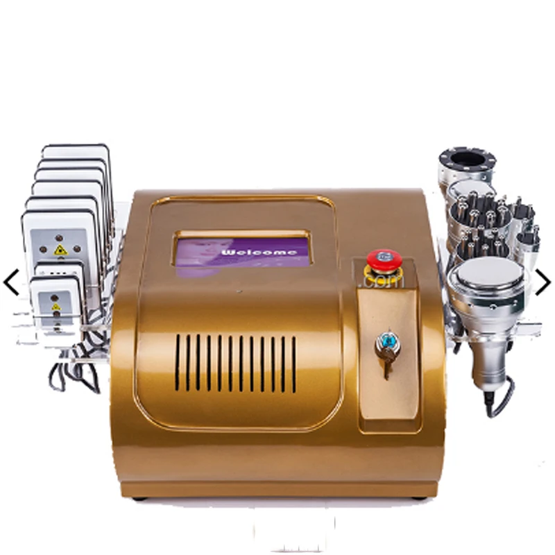 Portable 40k Cavitation 8 in 1 RF Facial Lifting Machine Body Shaping Massage Weight Loss Lipo Board Vacuum Cold Hammer Device metal amplifier board portable hifi universal 2 1 channel replacement household speaker amplifying module assembled