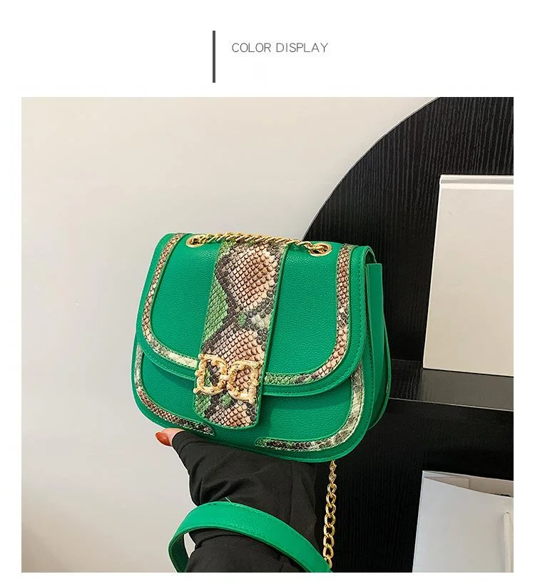 2023 New Hot Selling Trend Women's Bag Snake Skin Crossbody Bag Women's Bag Small Bag Women's Shoulder Bag_voghion.com