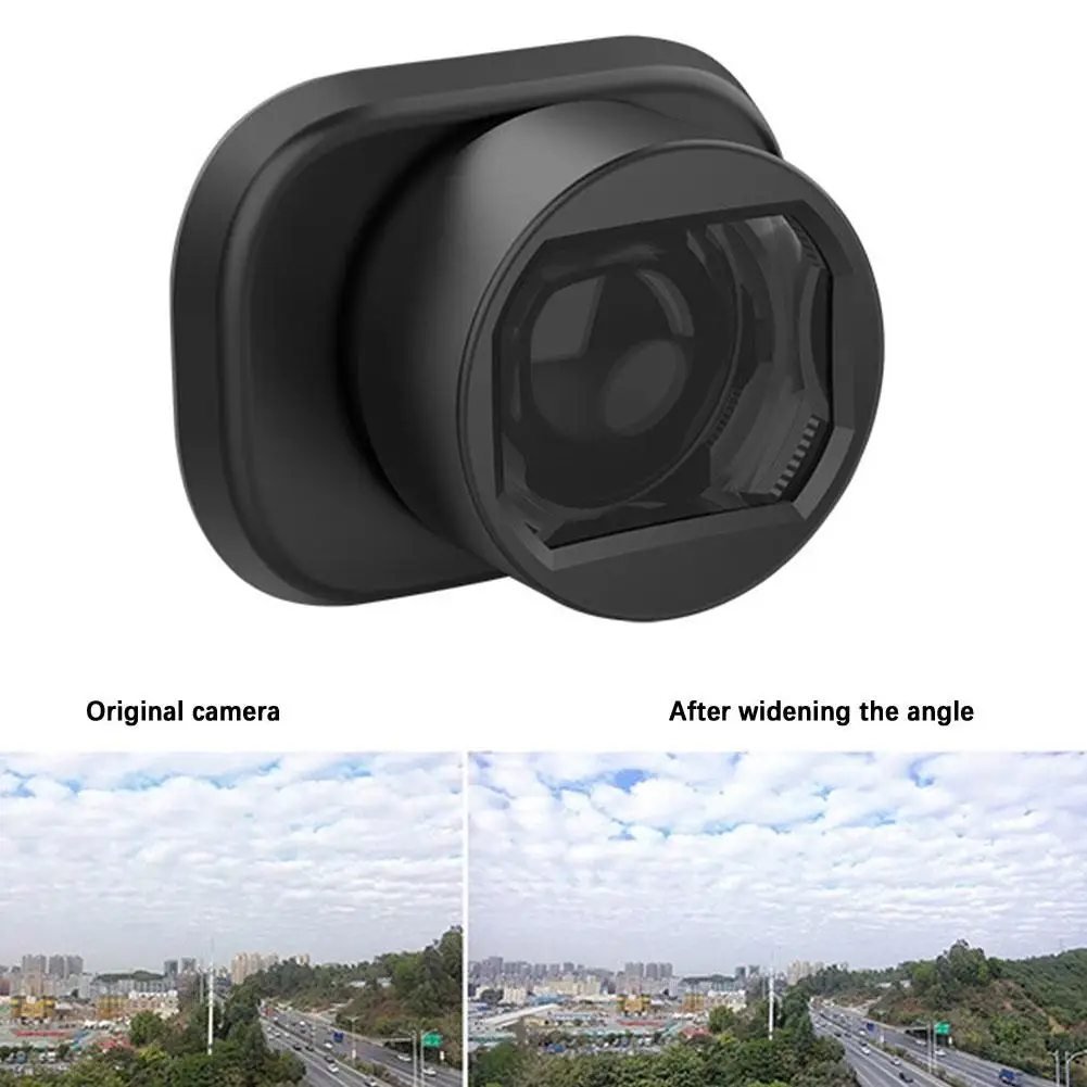Comparaison côte à côte : photo standard vs photo avec objectif grand angle 0.75X pour DJI Mini 4 Pro, illustrant l'élargissement du champ de vision.