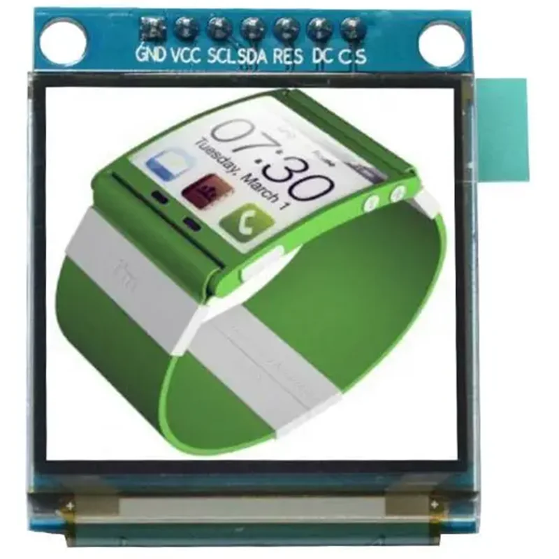 1.5 Inch 7PIN Full Color OLED Module Display Screen SSD1351 Drive IC 128(RGB)*128 SPI Serial Port For 51 STM32