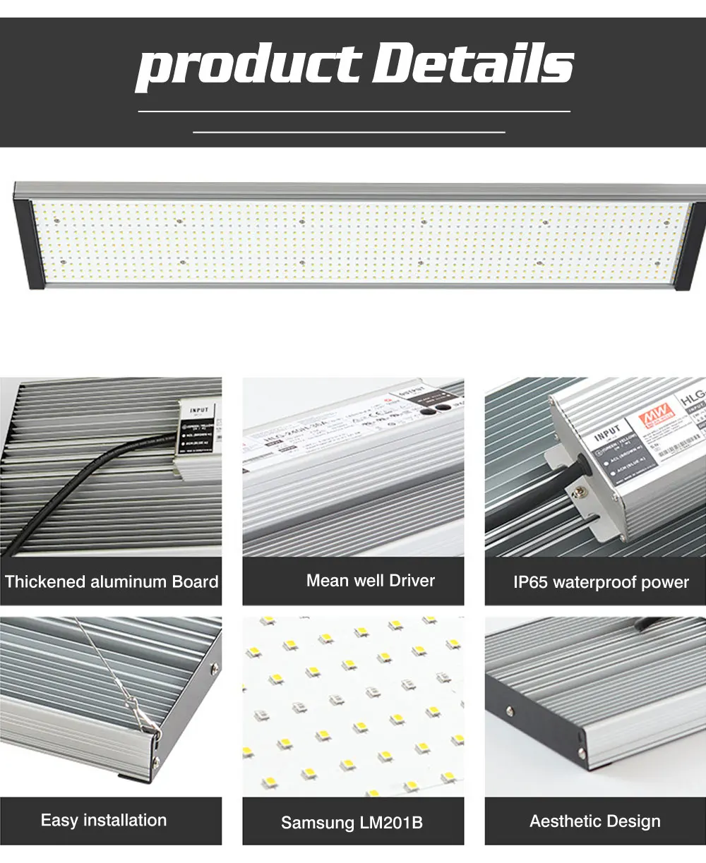 Interna do Sistema Meanwell da Estufa do Espectro Completo do Diodo Emissor de Luz do Quantum as Plantas Crescem a Luz Samsung 3000w Unidade Hidropônica Lm281b 1000w - 2000w 10 Online shopping
