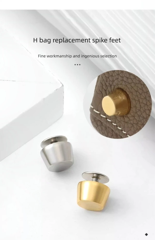 Durable and Sturdy Bottom Nail Cover or Birkin Kelly Bag Foot Nail Titanium Steel Hardware Bag Accessories