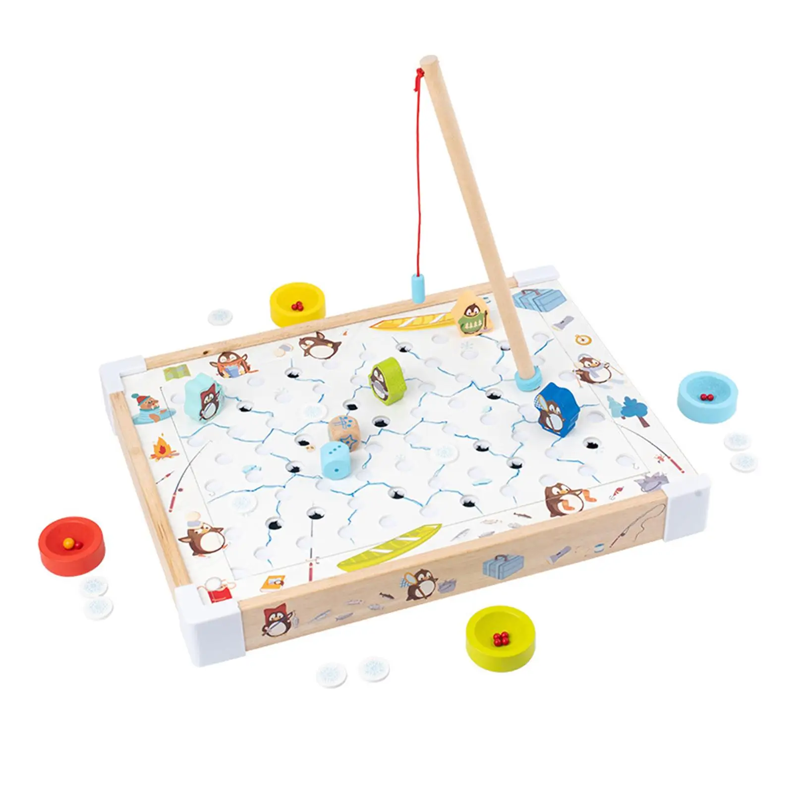 Fishing Toy Party Favors Teaching Aid Preschool Learning Educational Toy Board Game for Children Girls Boys Kids Birthday Gifts