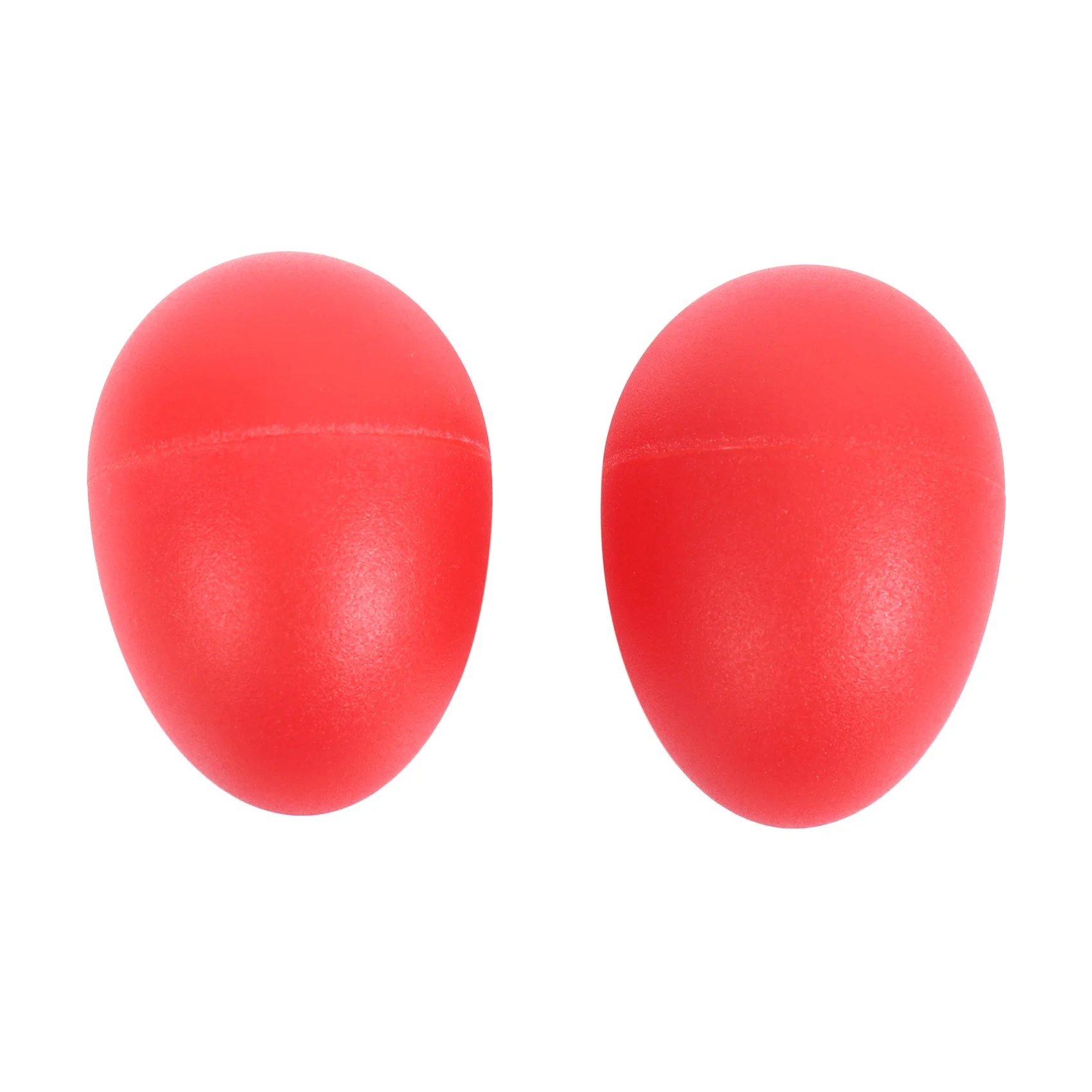 

1 Pair Plastic Percussion Musical Egg Maracas Shakers red