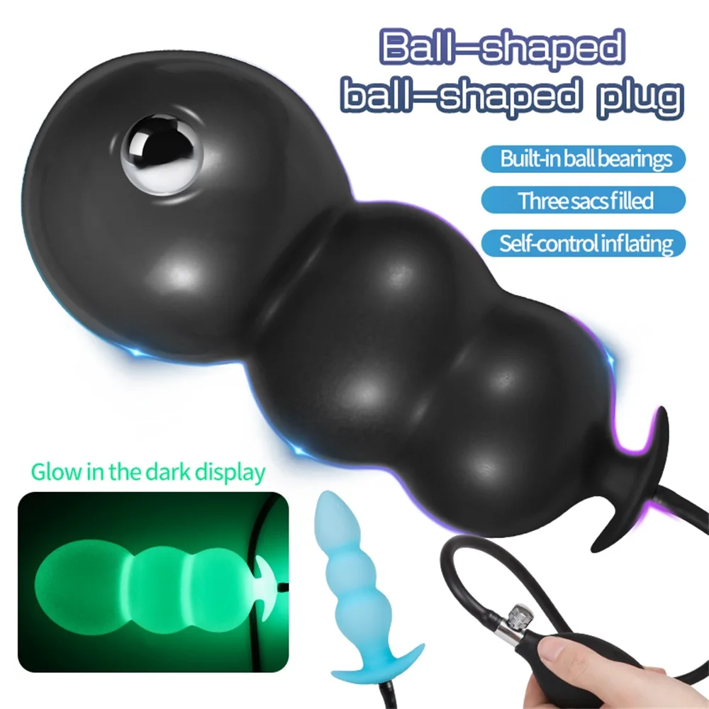 Big Iatable Super Anal Plug Pump Dilator Huge Butt Plug Dildo Prostate Massager Anus Expder Adult Sex Toys_voghion.com