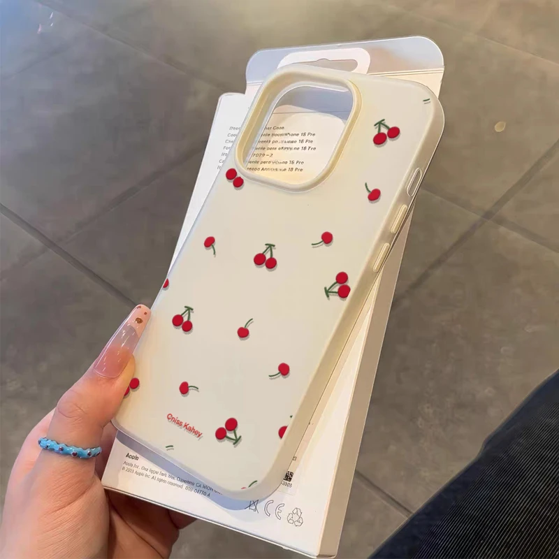 Candy Color Lichee Pattern Soft Matte Phone Case