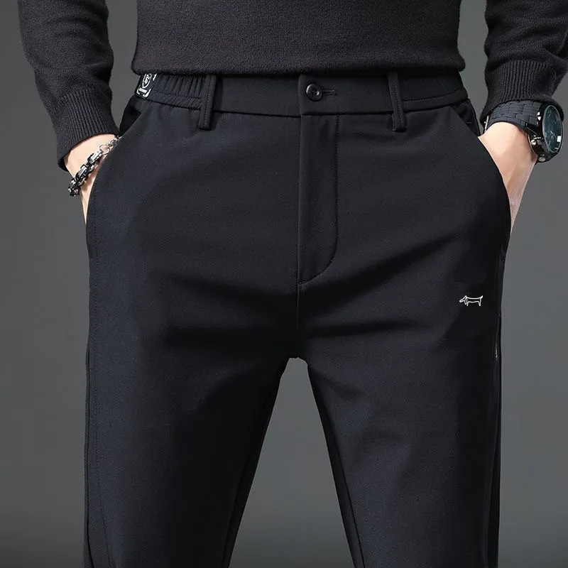 Golf Pants Winter Men's Golf Pants Polyamide Fabric Elastic villus Thick warm Golf Trousers Sweatpants