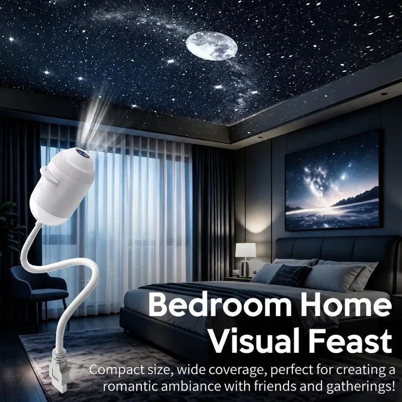 Starry Sky Galaxy Projector Night Lamp for Bedroom and Home Decoration