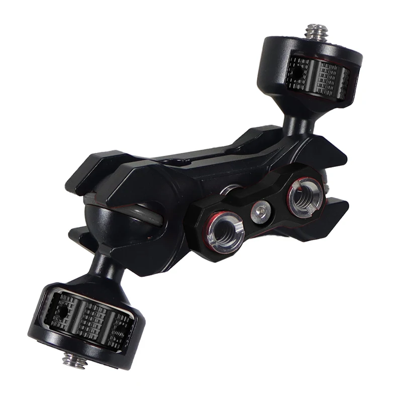 Magic Arm 360-Grad-Drehung Dual Ball Head Cilp Arri Pin 1/4 3/8 M5 Griffschraubenadapter für Sony A7C Fuji XT4 Kamerakäfigverlängerung – Detail 35