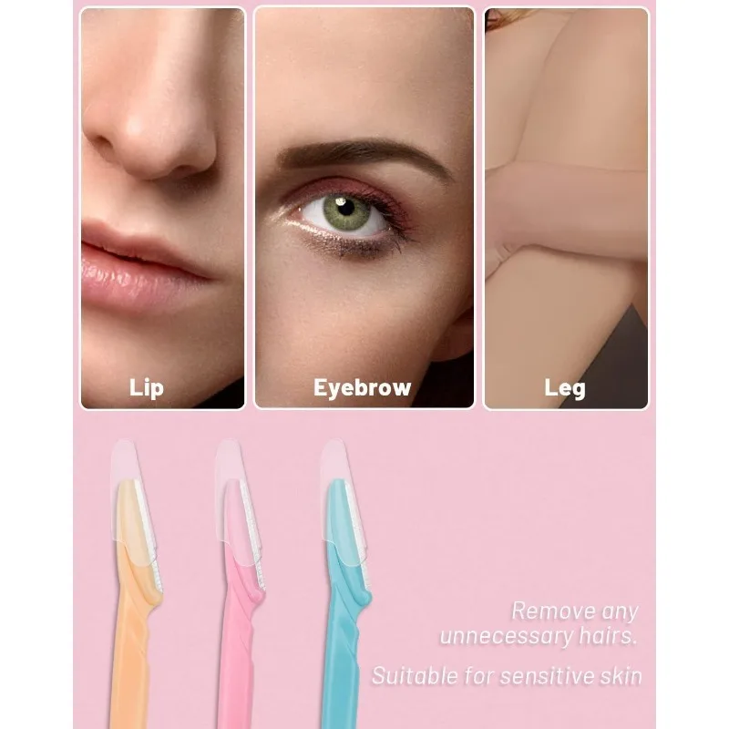 Eyebrow Razor 12 Pcs Dermaplaning Tool for Women Face Professional Facial Hair Remover