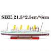 1:1250 RMS TITANIC LUSITANIA MAURETANIA NORMANDIE BRITANNIO FRANCE Cruise Ship Model Atlas Diecast Boat Toys Collectiabl 5