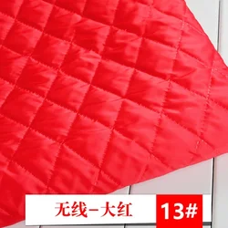 Luxurious Quilted Fabric in Rich Autumn/Winter Design - Perfect for Handmade Clothing & Crafting (Wireless - Red)