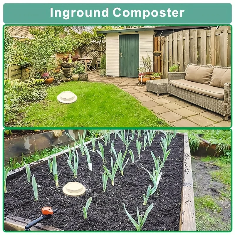 Worm Composting Bin for Small Flower Pots and Garden Space-Saving PVC Worm Tea Composter Tube 1pc