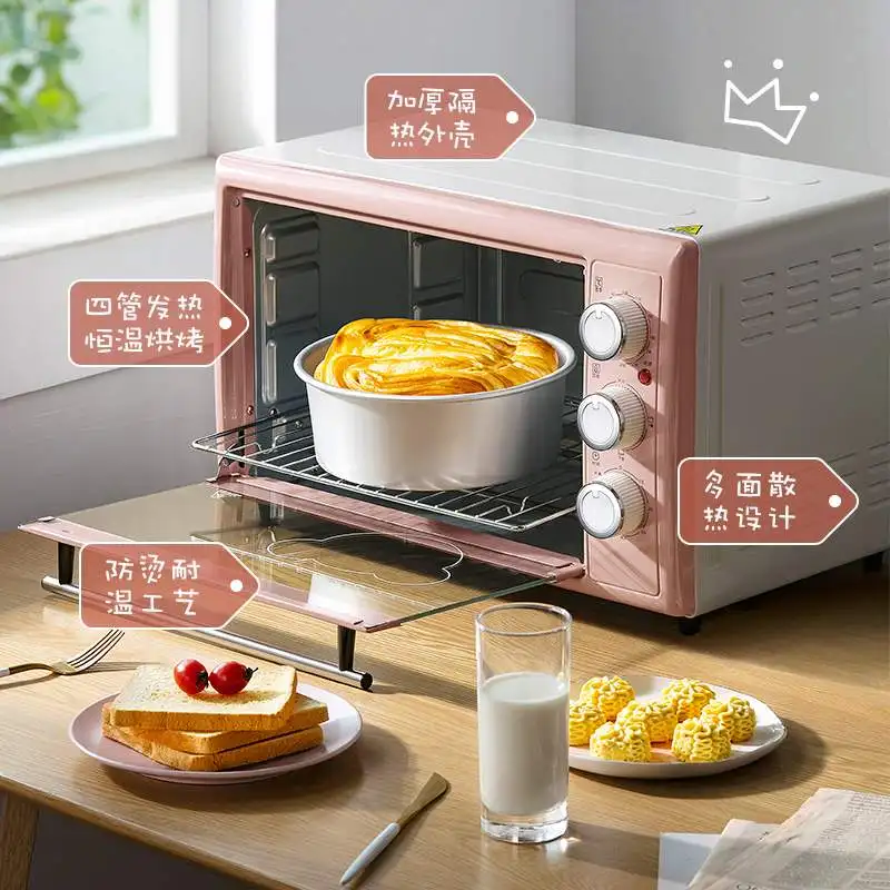 Multi-function Fully Automatic Temperature Control Oven Ovens Toaster Air  Fryer Kitchen Tray Pizza Hot Home Small Baking Machine - AliExpress