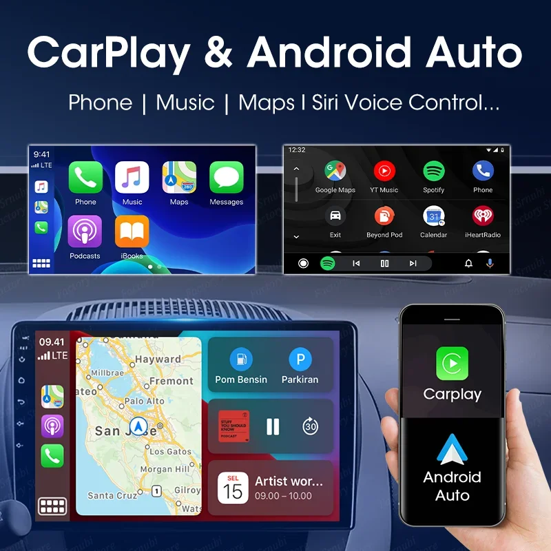 Car Multimedia Player Car Radio Srnubi Car Radio Android 12 Auto For KIA Forte Cerato 2008-2014 Multimedia Video Player GPS DVD Carplay Stereo Audio Head Unit