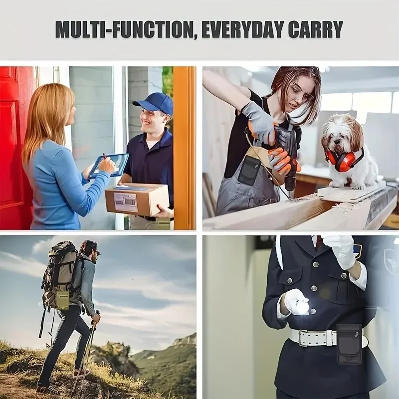 Versatile Casual Waist Bag with Flip-Top and Pen Holder