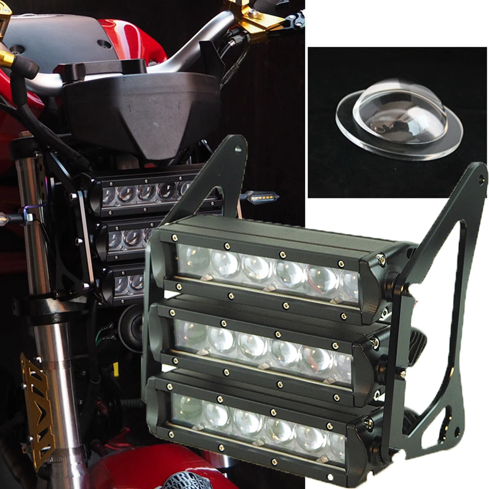 super73系　ヘッドライト　12V 3 Riga LED Headlight Kit for Super73 12V Bike Light For Electric