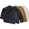 Boys Long-sleeved T-shirt Spring  Autumn Korean New Children Solid Color Irregular Bottoming Shirt Baby Autumn Inner Tops 5
