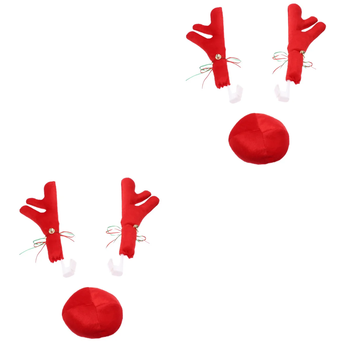 

2 Sets Decorations Nativity Ornament Car Reindeer Costume Accessories Christmas