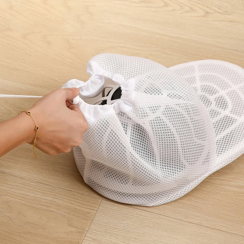 1/2pcs Hat Wash Protector Baseball Cap Cleaner Laundry Bag Wash Hat Bag Washing Machine Mesh Bag Household Cleaning Supplies 2