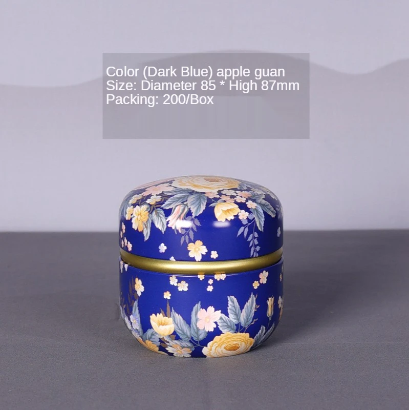 Tea Tin Box 50ml Japanese Style Kitchen Tea Box Jar Storage Holder Sweetmeats Candies Cans Teaware