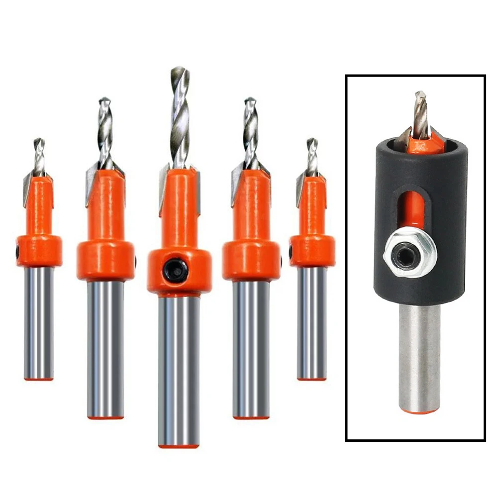 1pcs 8mm Shank Countersink Drill Bit Router Bit Screw Extractor Remon Demolition For Wood Milling Cutter Woodworking Drill Bit