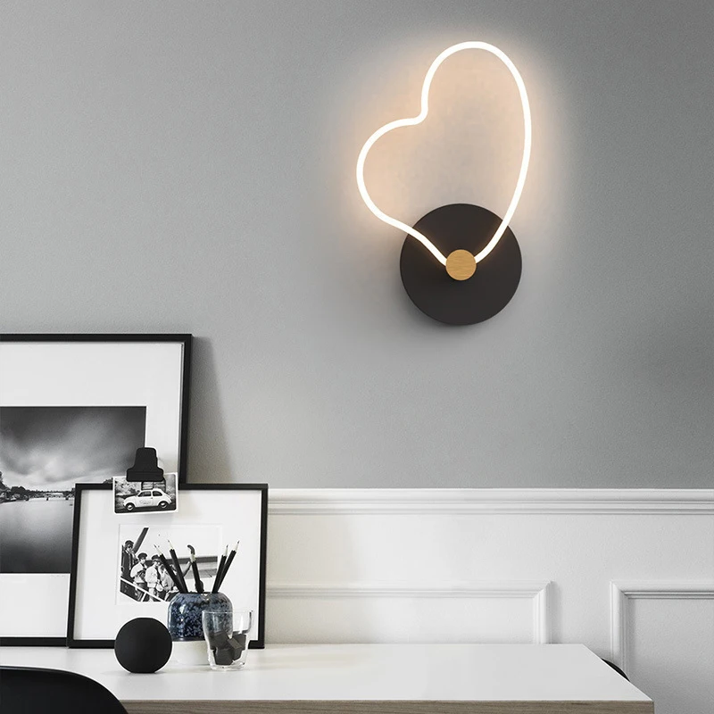 현대 LED 벽 램프 빛 Sconce 침대 옆 복도 계단 침실 거실 북유럽 간단한 홈 장식 실내 조명