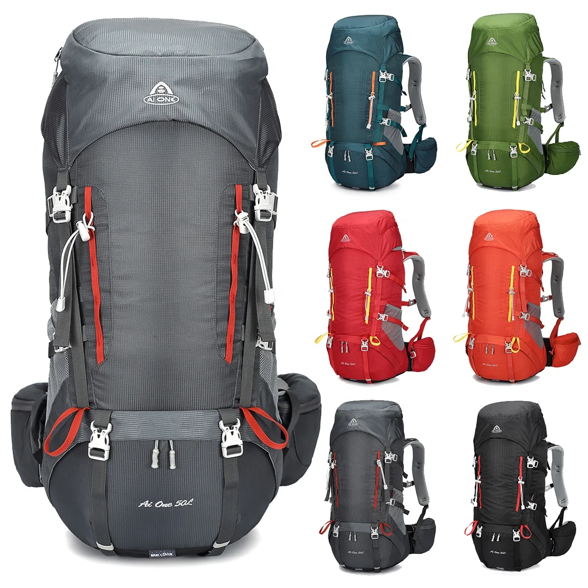 50L Waterproof Climbing Backpack 1
