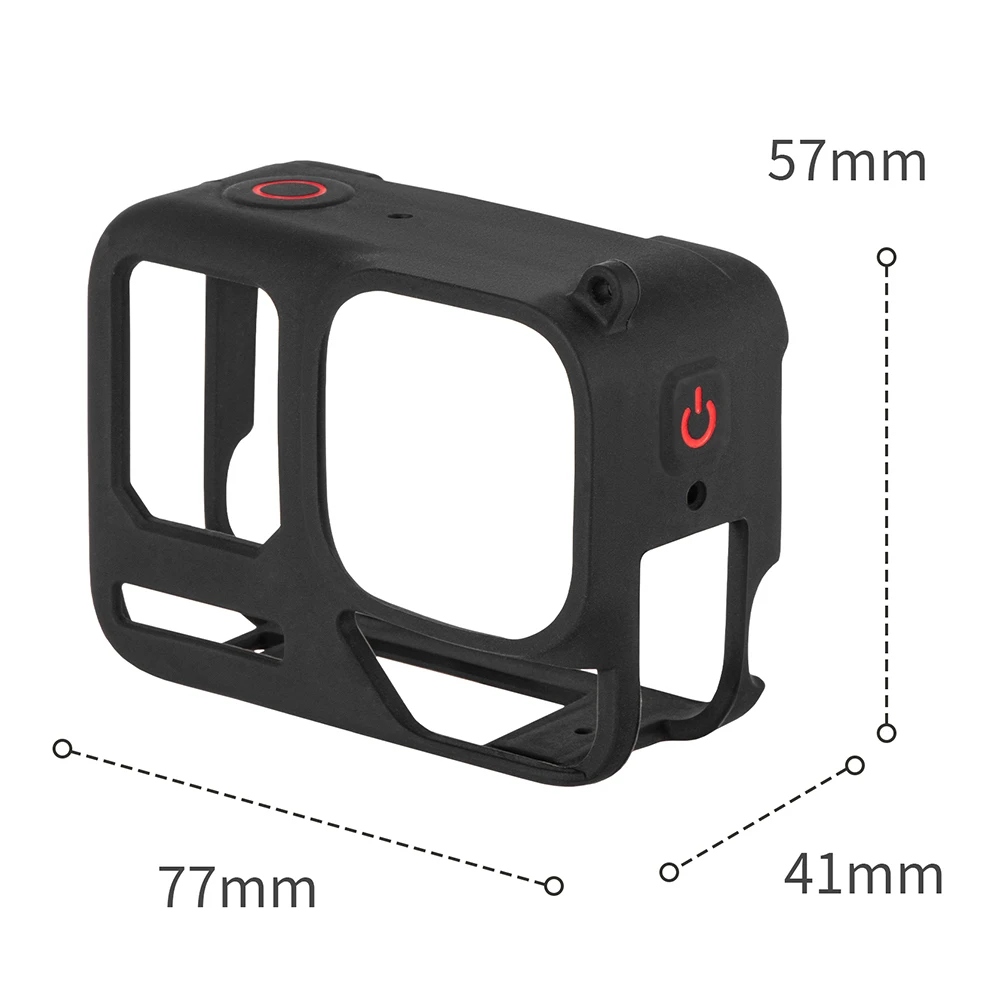 For Insta360 Ace Pro 2 Silicone Case Shockproof Protective Cover Cage Drop-proof Protective Shell Camera Protection Accessories