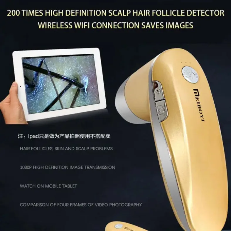 

Smart Wireless Digital Wifi Digital Hair Scalp Hair Testing Machine Hair Follicle Analyzer Scanner For Beauty Salon Facial Skin