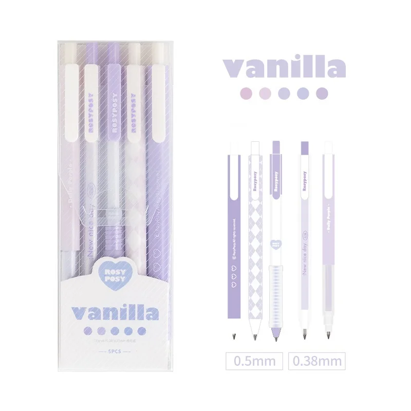 5PCS Vanilla And Nice Gel Pen Set – MultiBey - For Your Fashion Office