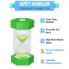 Hexagonal Hourglass Sand Clock for Kids Drop Resistance Kitchen Timer Home Decor Game Toys Gift 10 Minutes 15 Minutes 30 Minutes 6