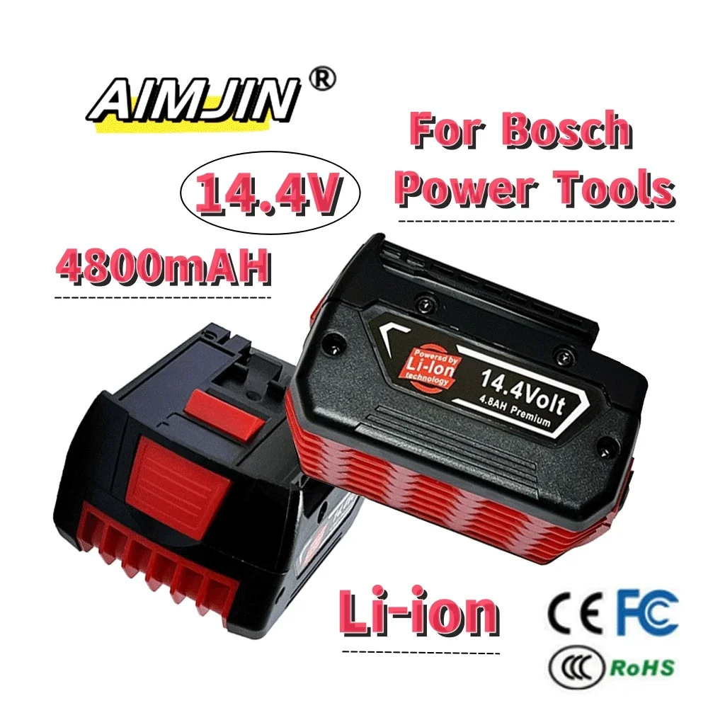 Per Bosch 14.4V Bat614 4800Mah Sostituire Il Pacco Batteria Agli Ioni Di Litio Cacciavite Per Trapano Elettrico Bat607
