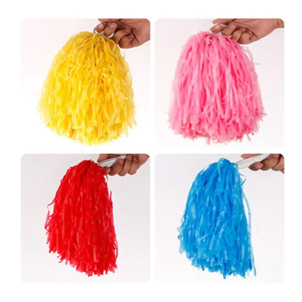 1pair Concert Fancy Competition Flower Cheerleading Cheering Ball Cheerleader pompoms Dance Party Decorator Club Sport Supplies