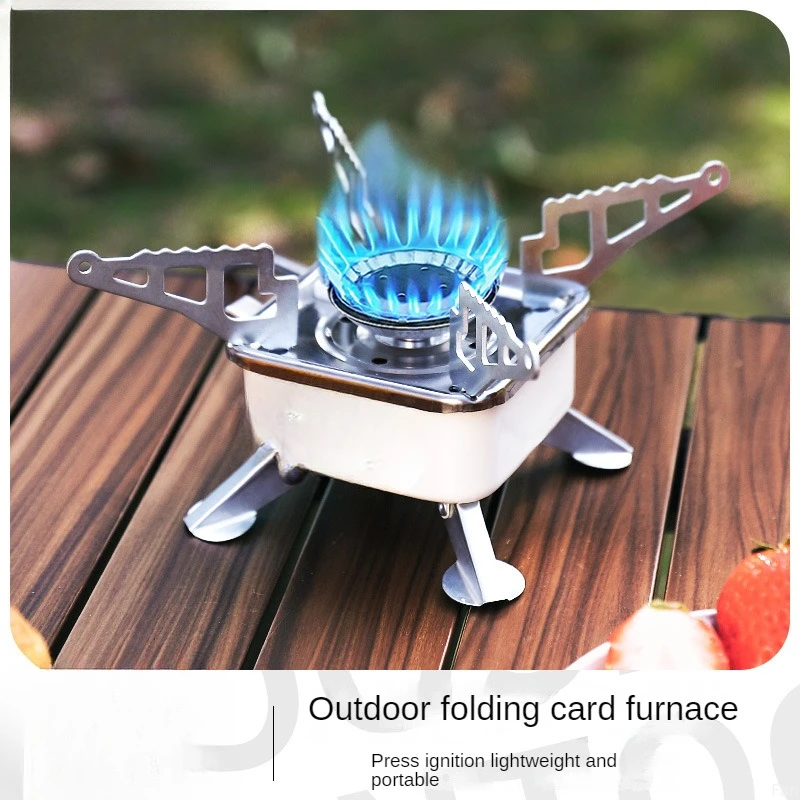 Flame Stove 3500W Portable Outdoor Mini Cookware Camping Flame Cooker Home Folding Gas Stove Gas Cooker 2