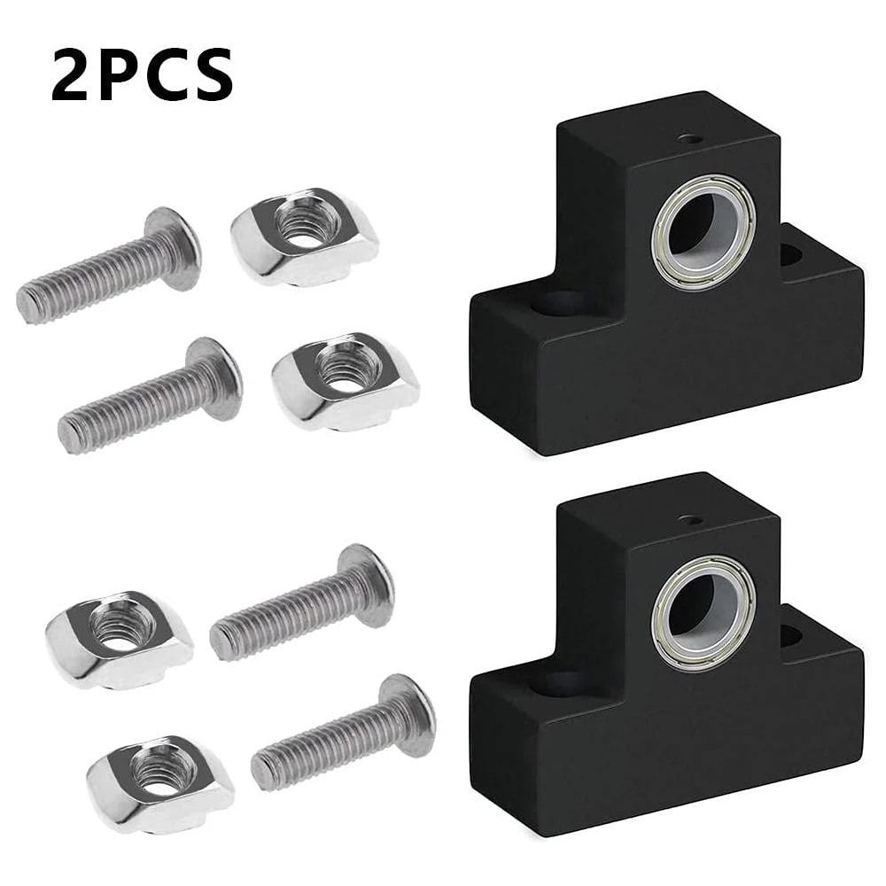 2PCS T8 Lead Screw Nylon Bracket Fixed Seat Top Mount with Screw ZAxis