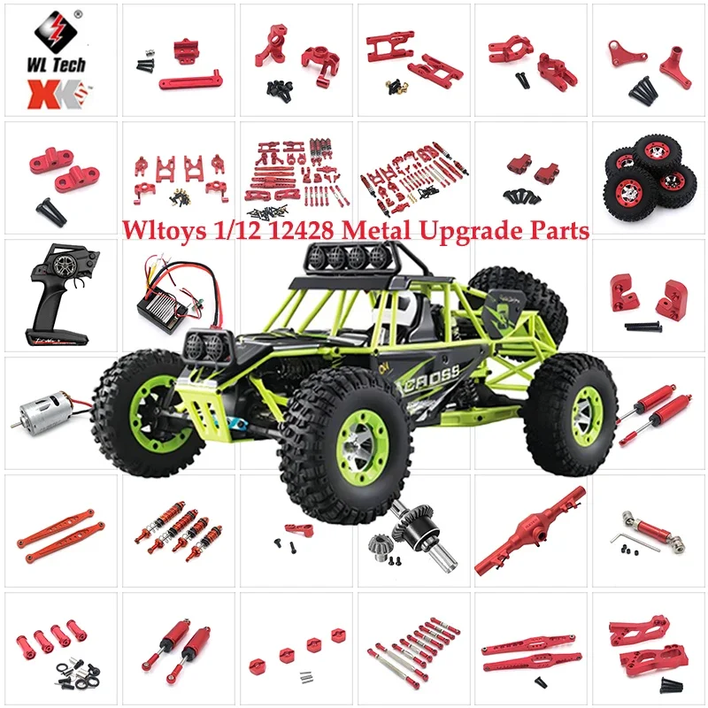 

Wltoys-набор аксессуаров, металлический для автомобиля, игра с большими деталями, Wltoys 1/12 12423 12427 12428 12429 FY01 02 03