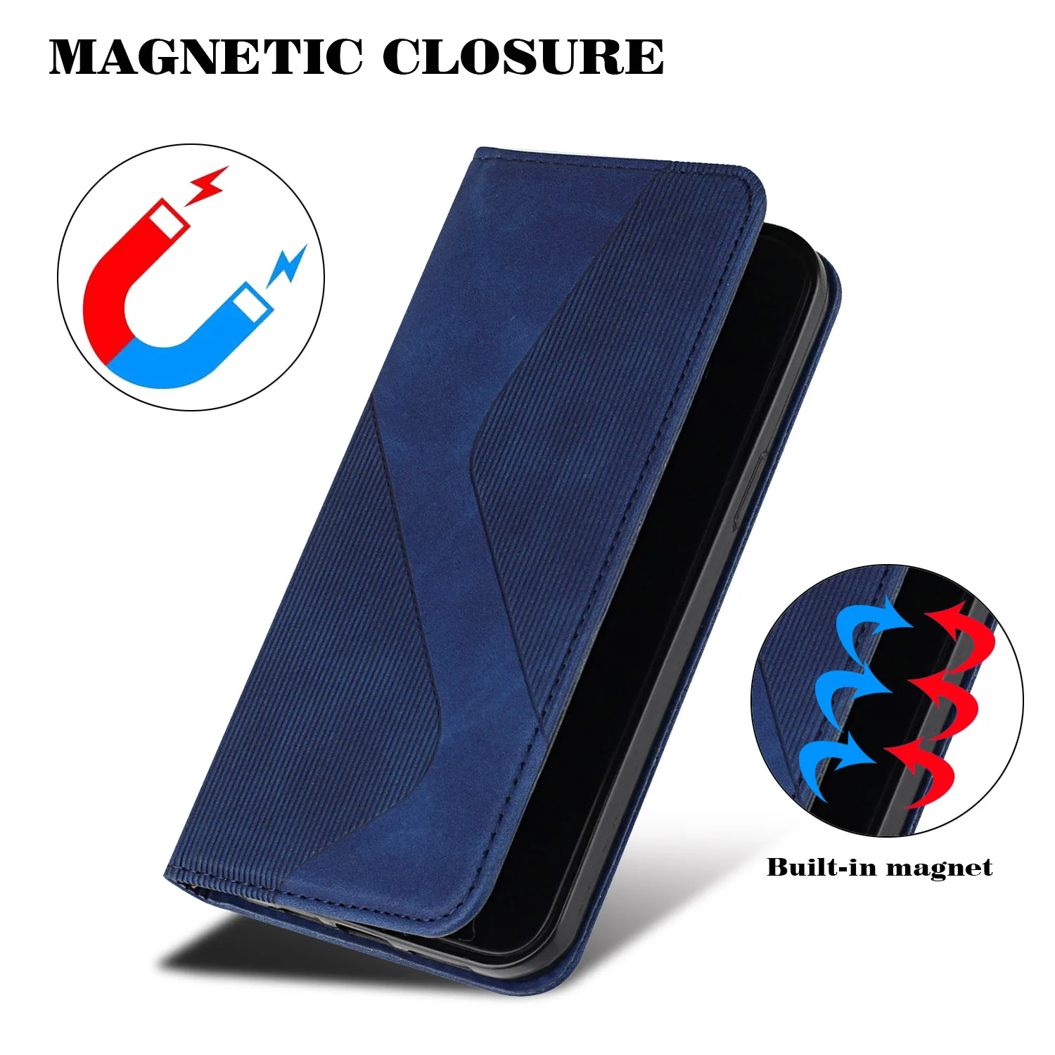 Luxury Leather Protective Wallet Phone Case with Card Holder