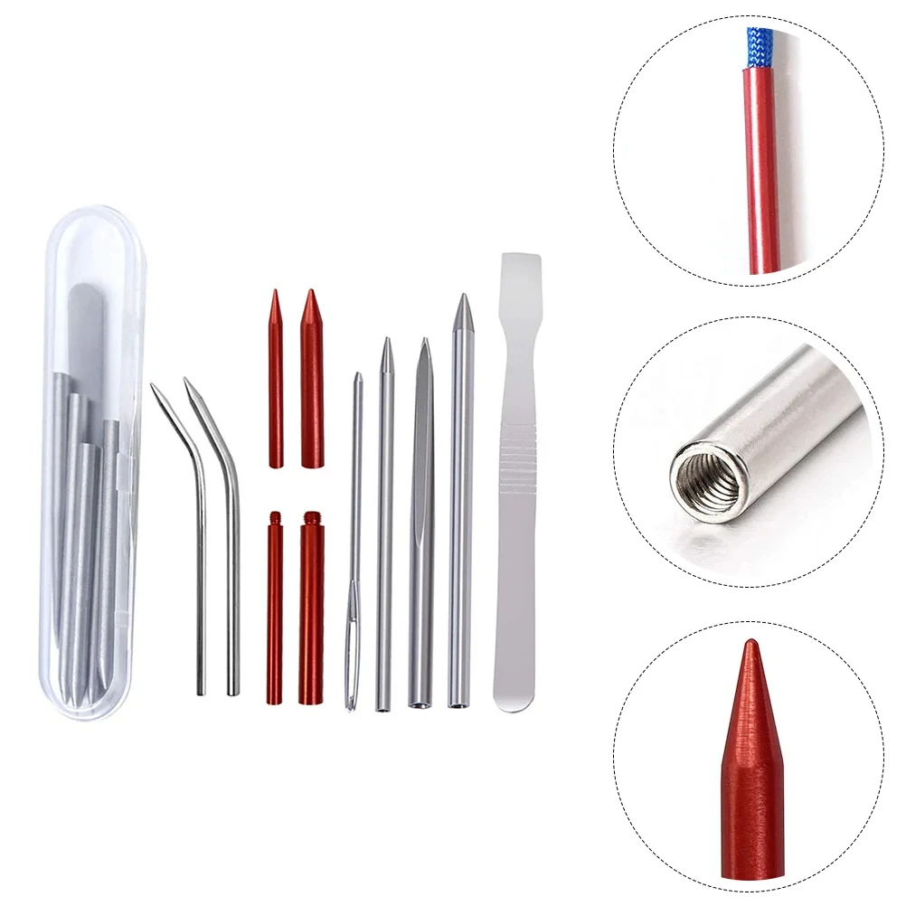 Paracord Needle Stitching Lace Weavinglacing Bracelet Fid Kit Accessories Set Tools Tool Smoothing Braiding Knotter Leatherjigs