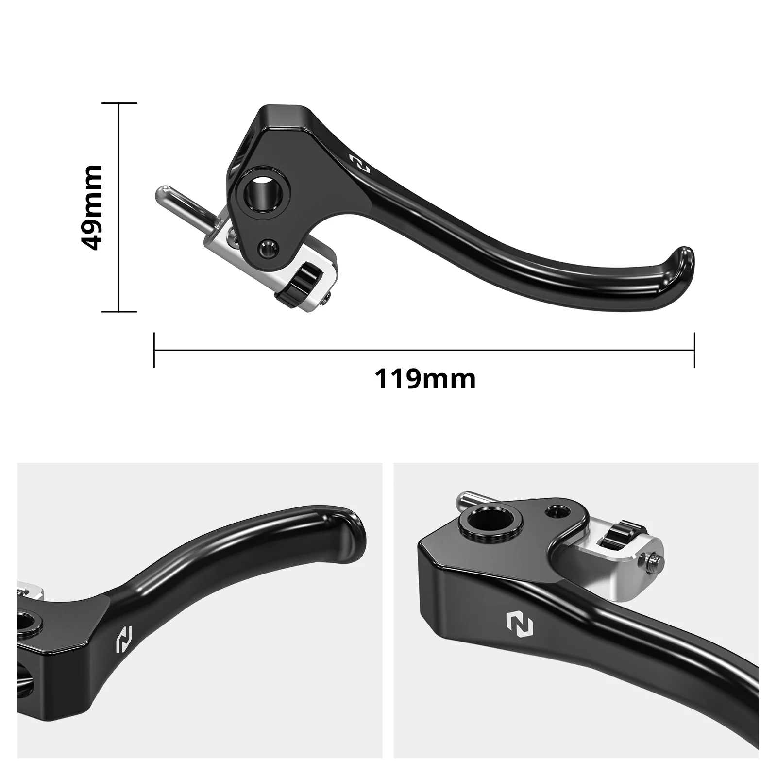 NICECNC Kurzer Kupplungs- und Bremshebel für Husqvarna TE 300 TE 250 FE 450 FE 501 2022-2024 und GasGas EC 300 EC 250 2021-2025 – Detail 2