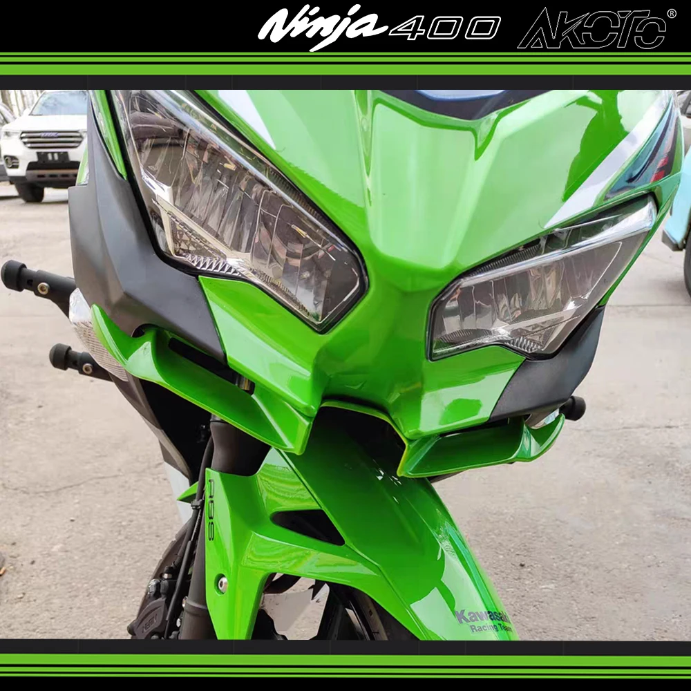 Kit d'aile aérodynamique universel pour moto Ninja 250/400, Winglet,  Spomicrophone, adhésif, autocollant de décoration - AliExpress