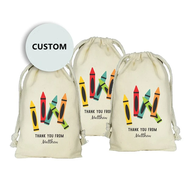 Custom crayon party favors!