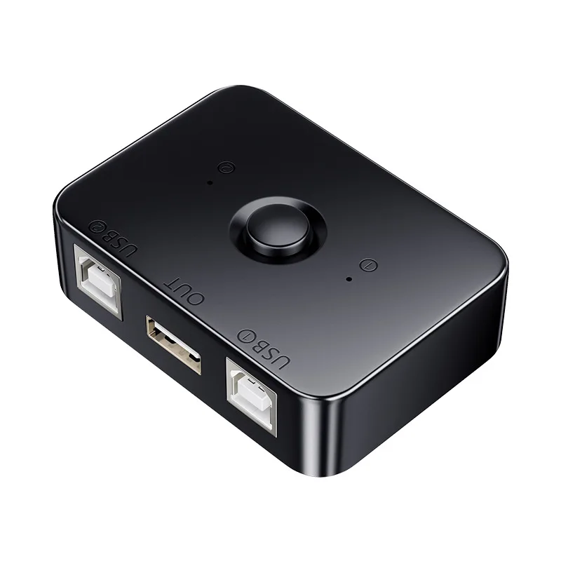 USB2.0-Drucker-HUB-Controller für 2 Computer-Sharing, 1 Drucker-Schalter-Konverter, Computer-Druckbox, verlängerter Adapter-Splitter