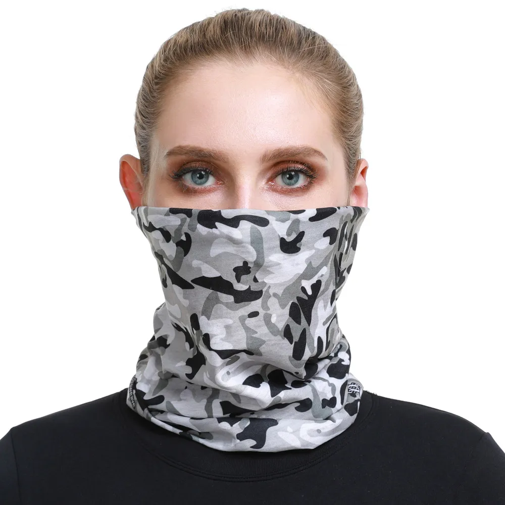 Camouflage Head Scarf Mask Men Women Cycling Bandanas Summer Sun Protection Female Male Balaclava Face Shield