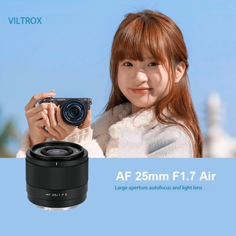 Viltrox 25mm F1.7 Cameras Lens APS-C Auto Focus Prime Lens For Fuji X FujiFilm XF Nikon Z Sony E Mount Mirrorless Cameras
