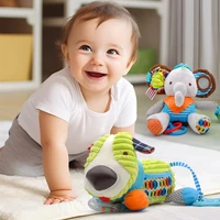 1 Uds. De juguetes para bebés, muñecos de peluche suaves Kawaii, cochecitos de animales, juguetes colgantes para recién nacidos, niños y niñas, regalo de cumpleaños para niños pequeños - Imagen 2